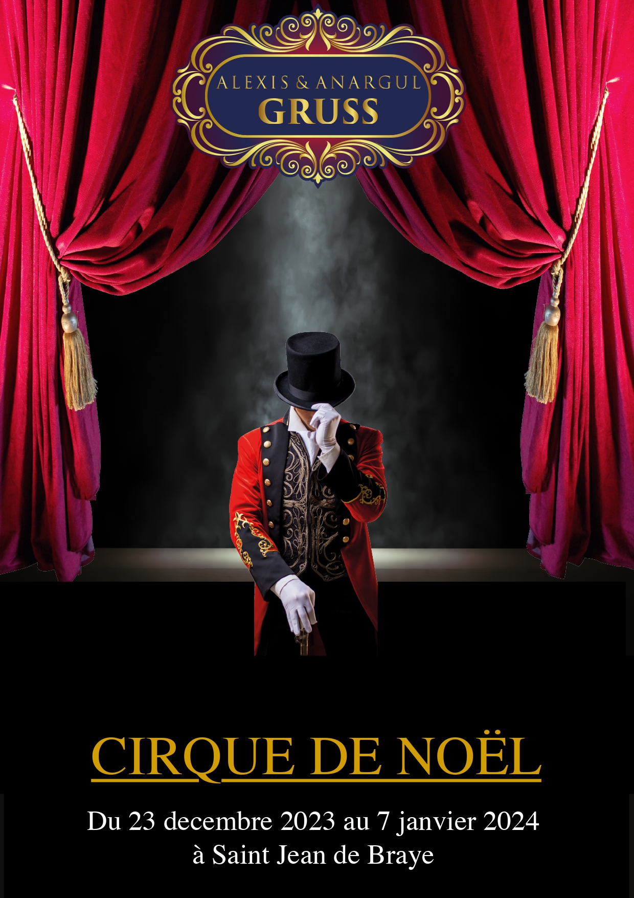 Affiche cirque de Noëel Alexis Gruss Anargul