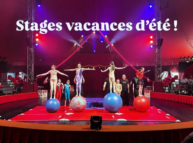 ⭐️Stage vacances d’été – École de Cirque Gruss – Dès 3 ans !

Les vacances approchent, et c’est le moment idéal pour plonger vos enfants dans l’univers magique du cirque !🎪 

Notre école de cirque inspirée de la tradition Gruss propose des stages ludiques et créatifs à partir de 3 ans, encadrés par des professionnels passionnés.

Au programme :
	•	Initiation aux arts du cirque (équilibre, jonglage, acrobaties douces)
	•	Spectacle de fin de stage présenté aux parents
	•	Ambiance bienveillante, amusante et sécurisée

Dates : 
🎪du 07/07 au 11/07
🎪du 14/07 au 18/07
🎪du 21/07 au 25/07 
🎪du 28/07 au 01/08
Horaires : 10h-16h, avec garderie possible]

Inscriptions ouvertes – places limitées !
Offrez à votre enfant une semaine de rêve sous le chapiteau !😍🎪🤹‍♂️

Renseignements et réservations :
grussecole@gmail.com